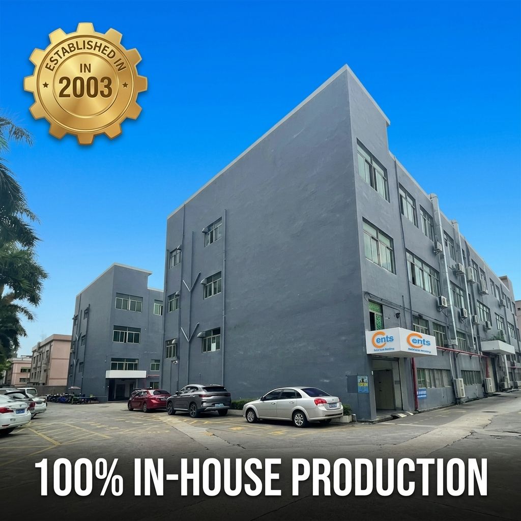 Cents Mould factory building in Humen Dongguan, established 2003, 100% in-house production